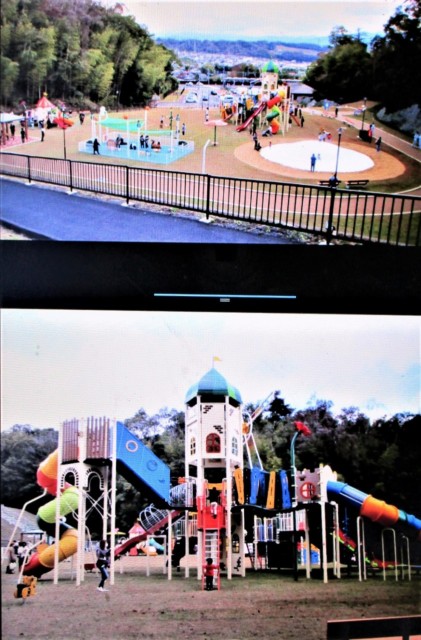 高野山麓 橋本新聞 子供らジャンプで歓声 杉村公園 遊具広場オープン